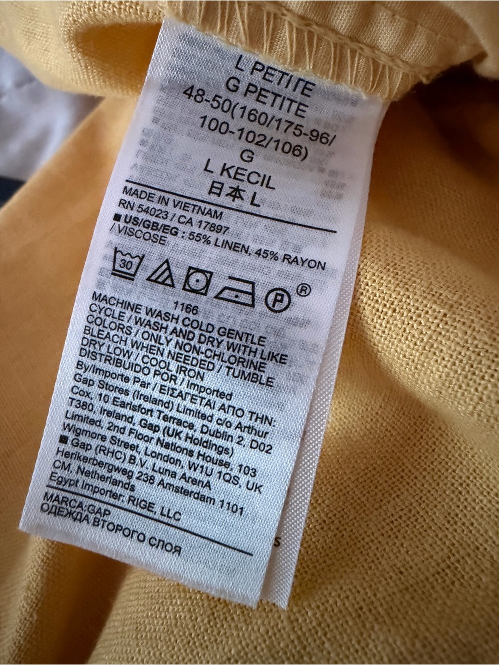GAP Relaxed Easy Pant in Mustard Yellow - Picture 4 of 6
